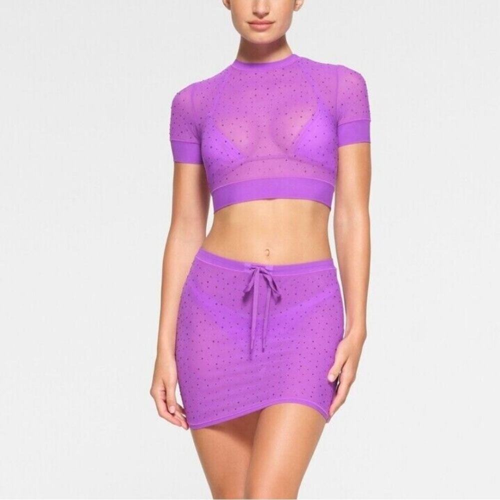Skims Mesh Rhinestone Coverup